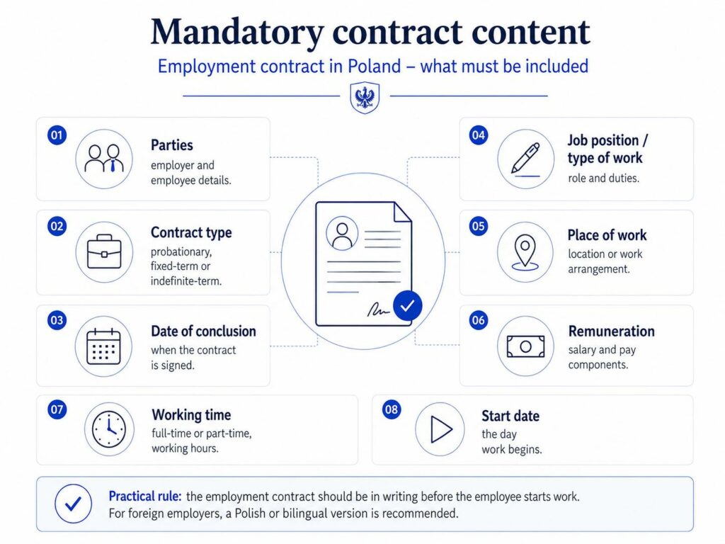Mandatory contract content